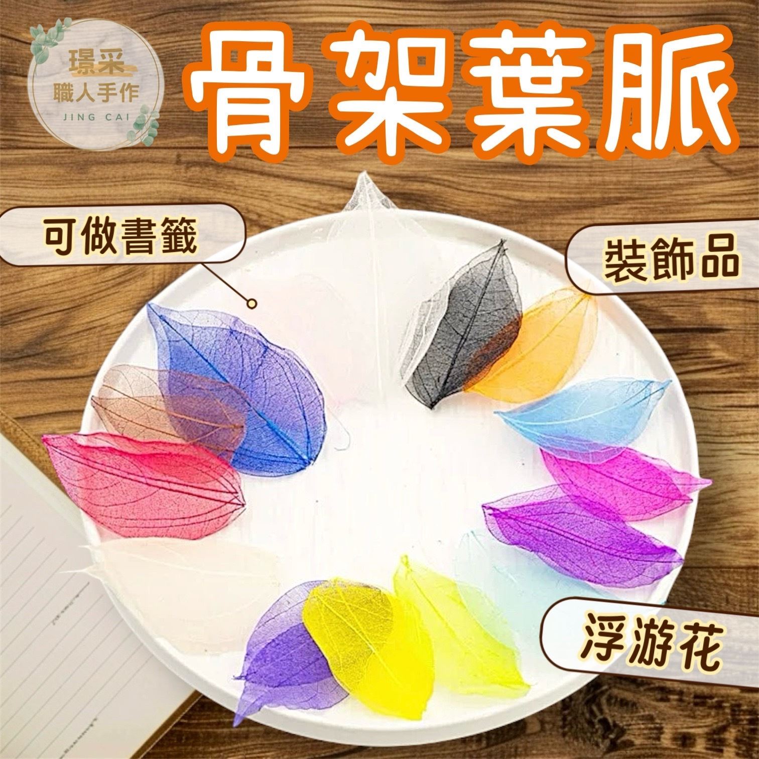 【璟采職人】骨架葉 葉脈 金剛葉 葉脈片 彩色葉脈