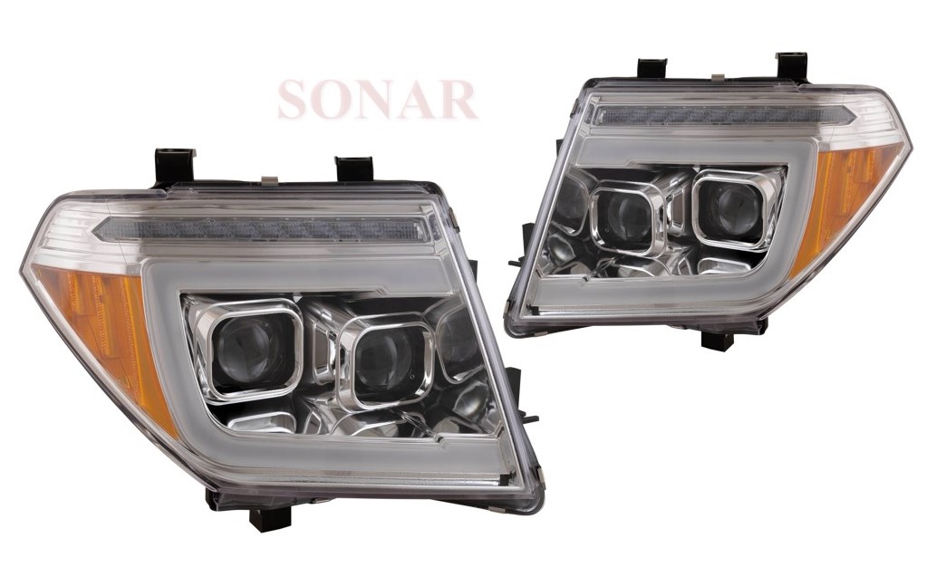 NS FRONTR '05-'21, Dual LED Projector Headlight, Sequential Indicator, DRL Function (US Type)