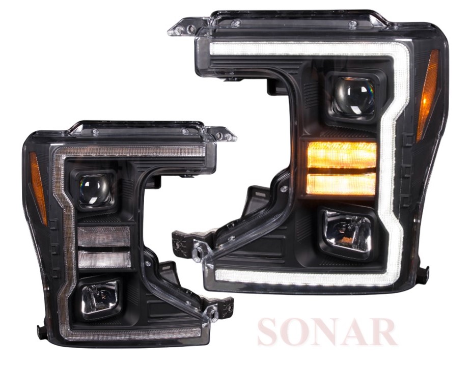 FD F25 '17-'19, Amber Reflector, Projector Headlight, Dynamic Indicator, DRL Function (For OE Halogen Headlight)(US Type)