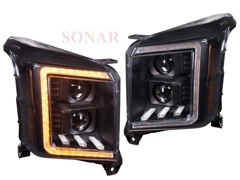 GC YUKN '15-'20, Dual Projector Headlight, DRL Function, Sequential Indicator (US Type)
