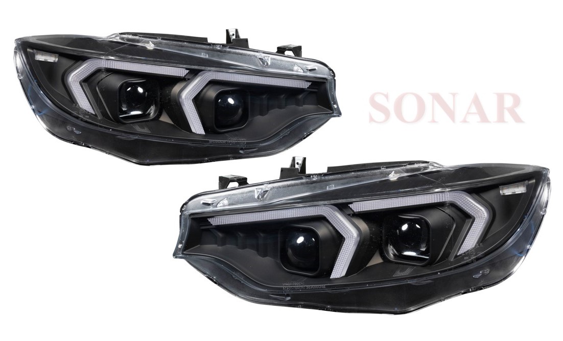 BM F-32 (4 SERS) '13-'17, W/HI-LO, DRL Function, Sequential LED Indicator (For OE HID+AFS) (EURO Type)