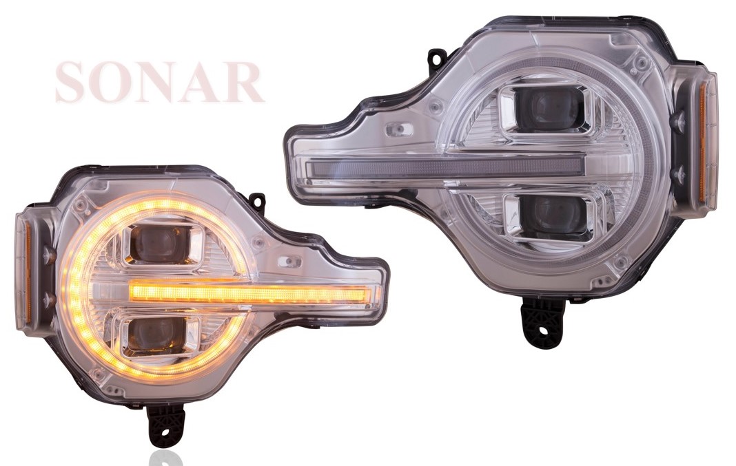 FD BRO-CO '21-Up, Dual LED Projector Headlight, W/HI-LO, Sequential Indicator, DRL Function (For OE LED Standard Model) (US Type)