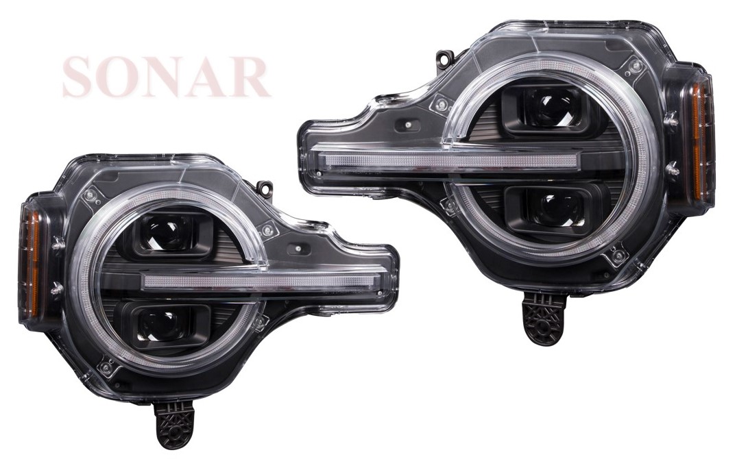 FD BRO-CO '21-UP, DUAL LED Projector Headlight, W/HI-LO, Sequential Indicator, DRL Function (For OE LED Top Model) (US Type)