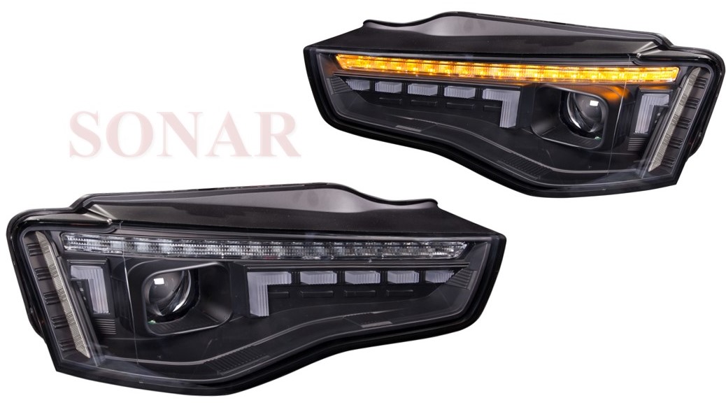 AD A-5 '13-'16, LED Projector W/HI-LO, Sequential Indicator, DRL Function (For OE Halogen Headlight) (EURO Type)