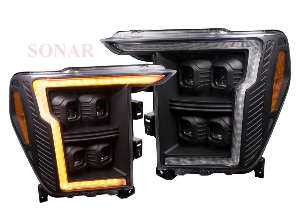 FD F15 '21-'23, Multi LED Headlight, Dynamic Indicator, DRL Function (For OE Halogen) (US Type)