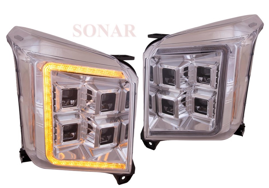 GC YUKN '15-'20, Multi. LED Projector Headlight, DRL Function, Sequential Indicator (US Type)